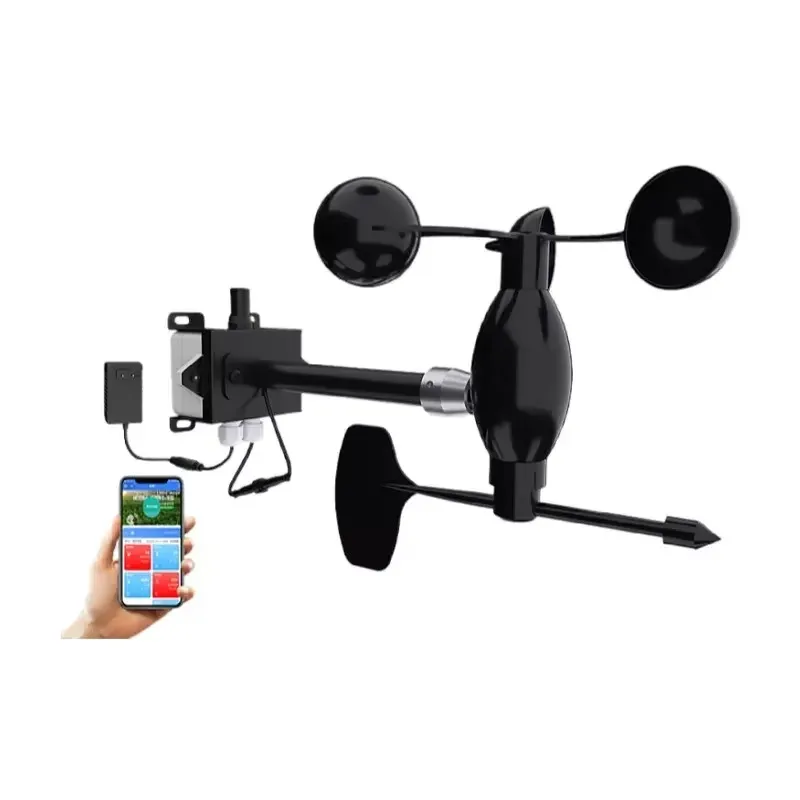 RS485 integrated cast aluminum self-heating mechanical combination anemometer wind vane sensor