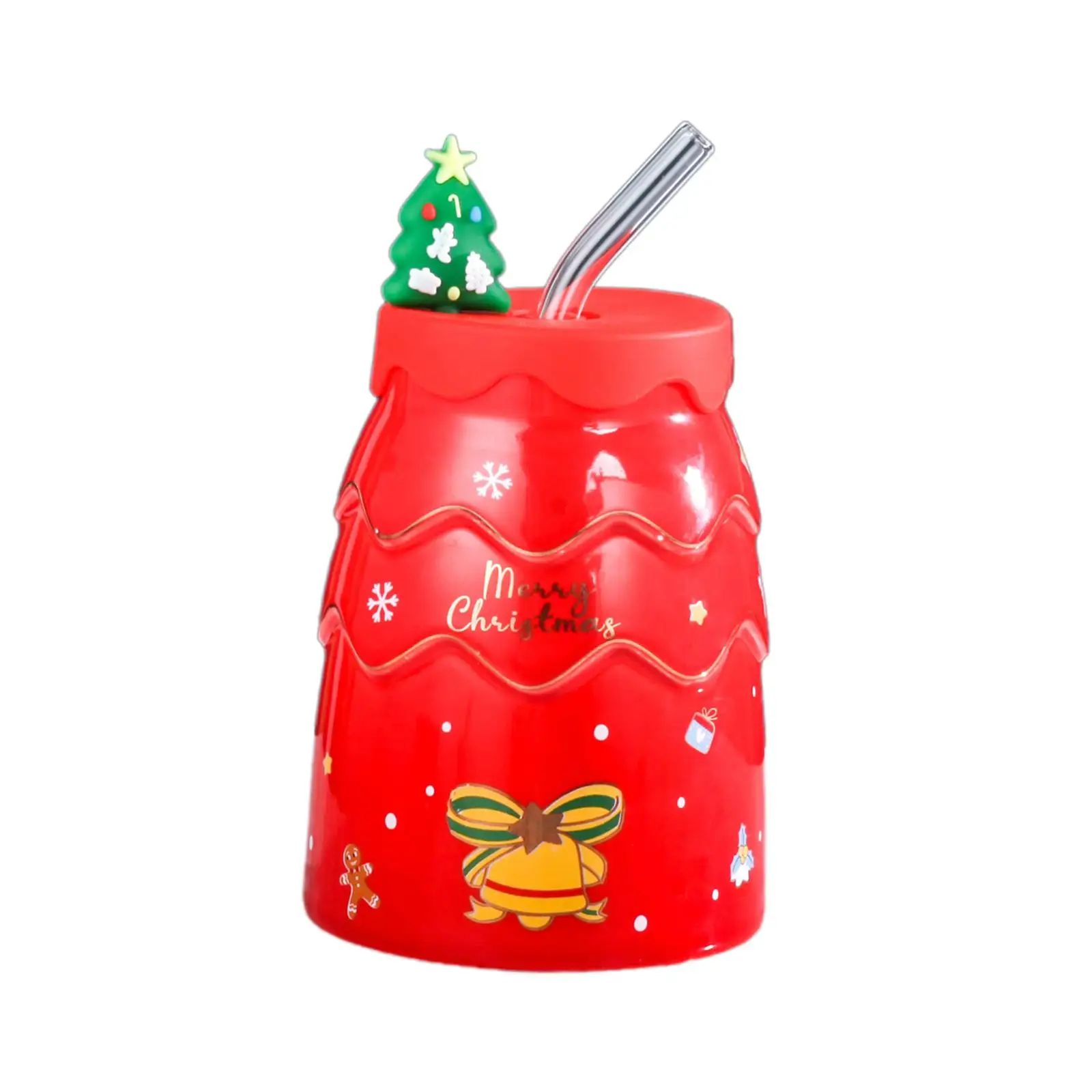 400ml Christmas Tree Shaped Mug Ceramic Tea Mug Decorative Coffee Milk Tea Cups