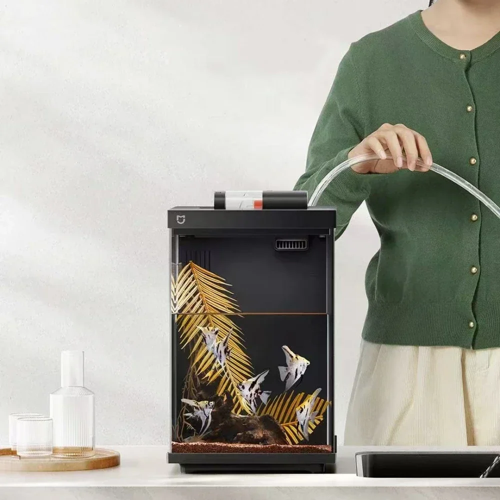 Xiaomi Mijia Smart Desktop Aquarium 10L Smart Fish Tank App Control Feeding Pro Filtration Mi Home Совместимость без сборки