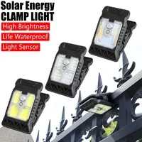 2PCs LED Solar Lights Outdoor Clip-on Motion Sensor Lights 3 Mode IP65 Waterproof Security Lamp for Fence,Deck,Wall,Garage,Patio