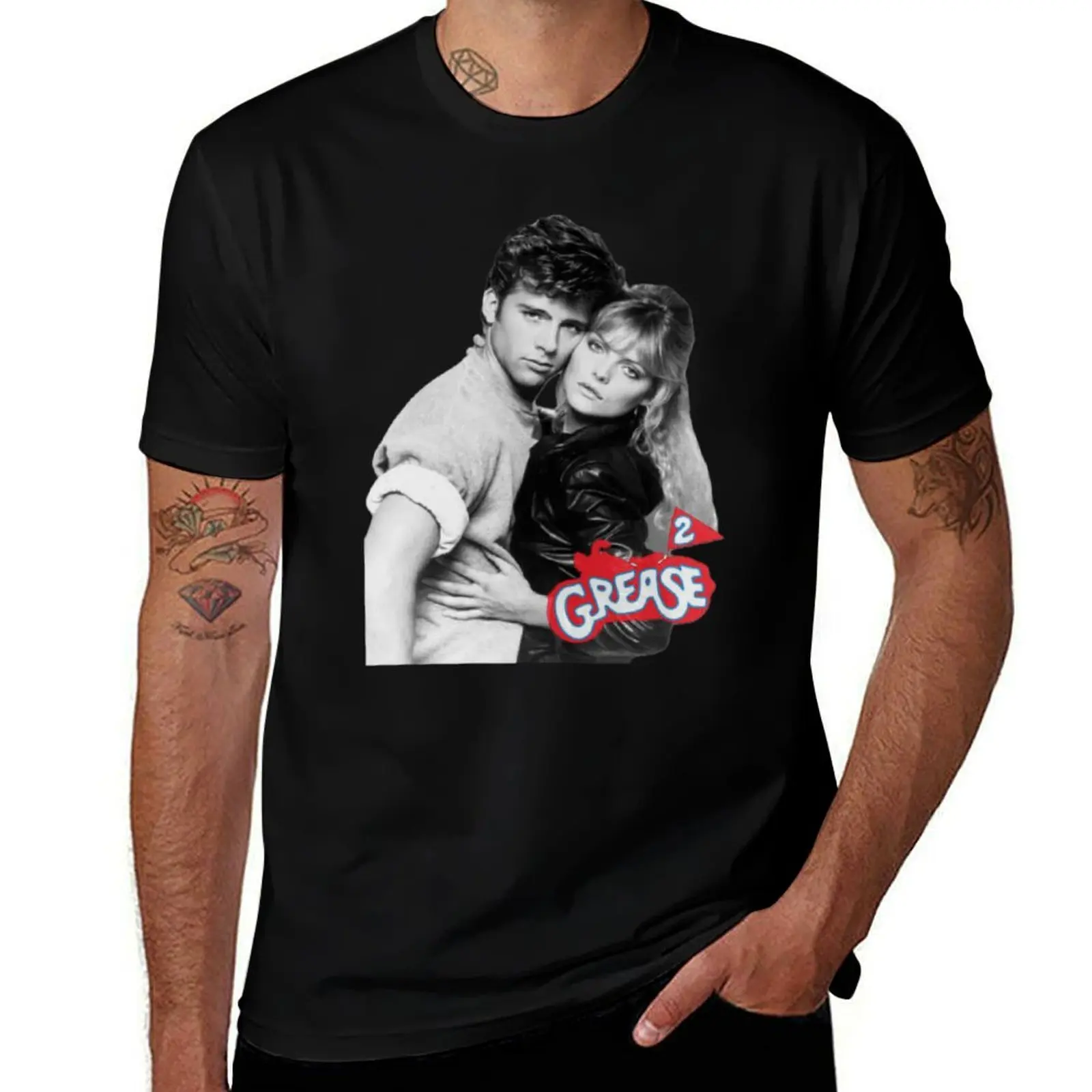 Grease 2 Stephanie and Michael Musical Movie T-Shirt Holiday Simple Tee Shirt T-Shirt