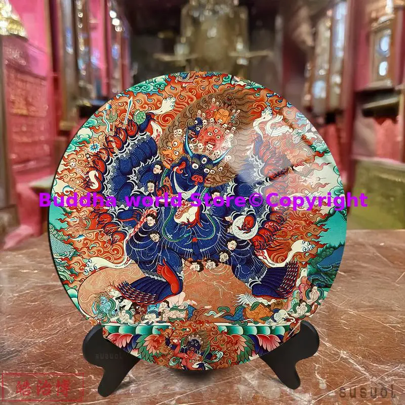 Chakrasamvara Kalacakra Yamantaka Hevajra Guhyasamaja Mandala Powerful talisman Mantra display altar Buddhist monk worship view 4