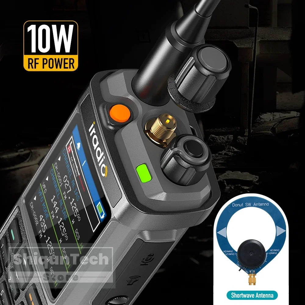 Iradio UV-98 PLUS GPS Air Band 10W جهاز اتصال لاسلكي عبر النطاق مكرر HF AM FM USB LSB CW CB SW MW LW SSB DTMF على الموجات القصيرة HamRadio