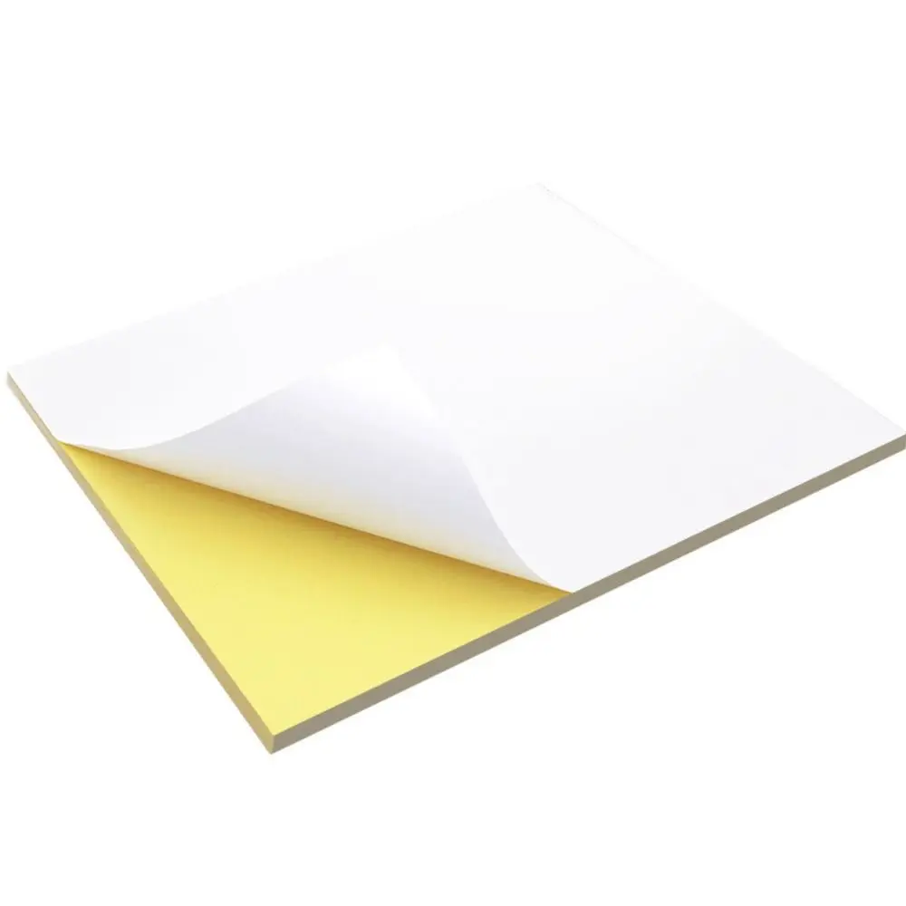New A4 Self-Adhesive Paper Matte Glossy Surface White Paper Sticker Writable Paper Sheet Laser Inkjet Printer