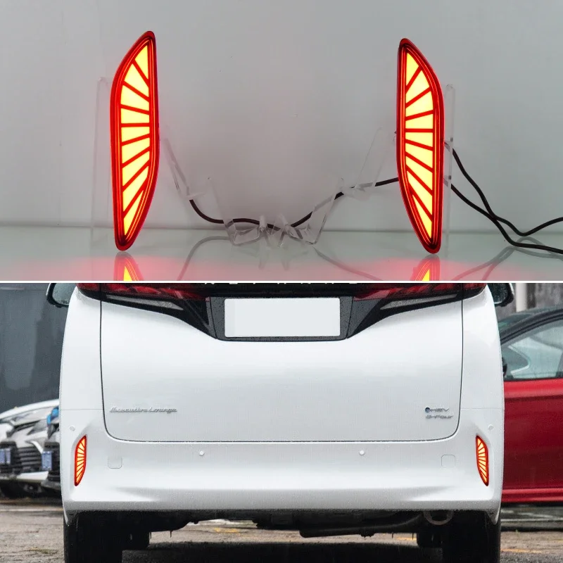 

Car Rear Bumper Light For Toyota Alphard 2023 2024 LED Indicators Fog Lamp Turn Signal Reflector Brake Lights