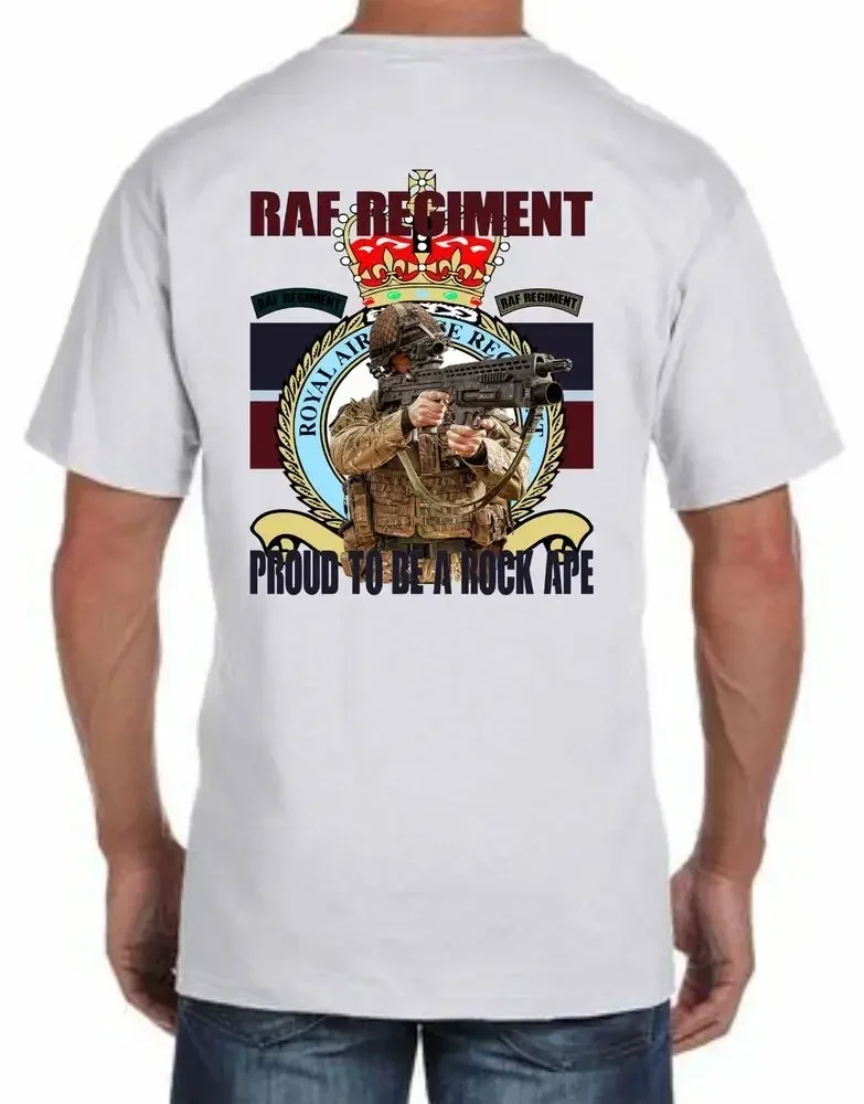 Proud To Be A Rock Ape. RAF Regiment T-Shirt Short Sleeve Casual 100% Cotton O-Neck Summer Mens T-shirt Size S-3XL