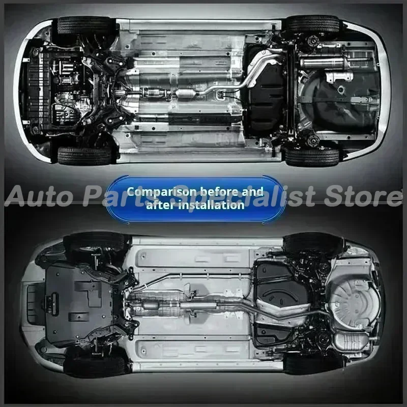 غطاء حماية من الطين عالي الجودة تحت المحرك لكاديلاك XTS 2015-2019 2.0T أسود