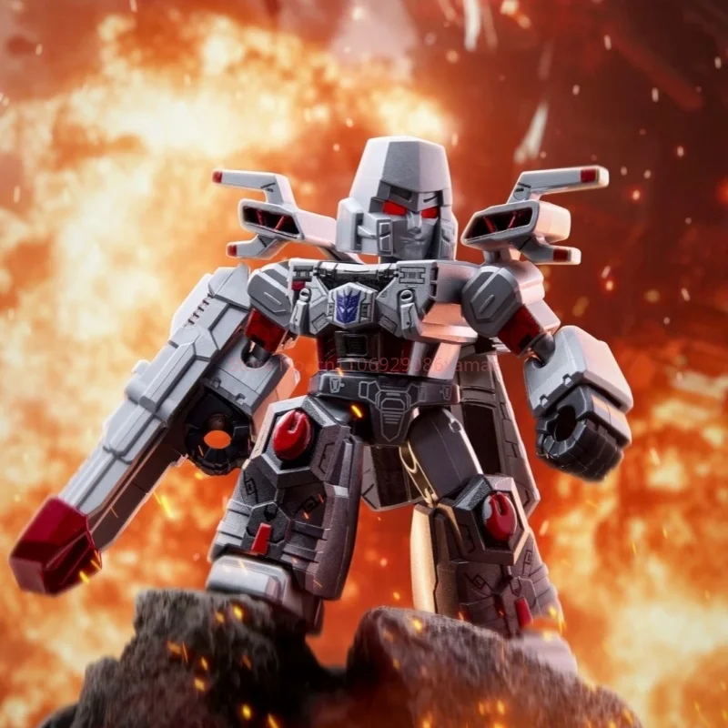 New Blokees Transformers Defender Version 8 Blind Box Assembled Figure Optimus Prime Super Megatron Collectible Hobby Toys Gifts view 3