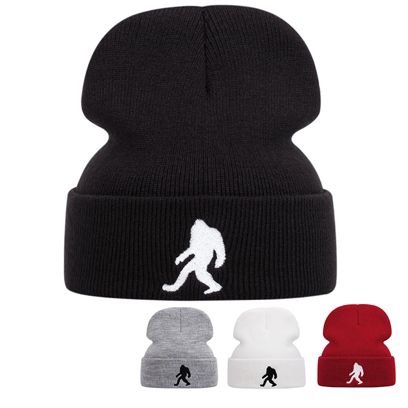 Ape Man embroidered knitted hats for men and women, autumn and winter outdoor warm sports events, woolen hats, bean hats