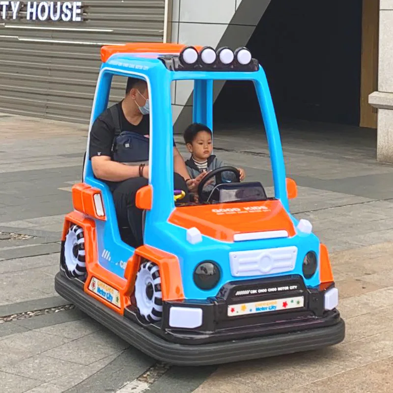 

Children's Double Bumper Car Outdoor Square Stall Commercial Vehicle Children's Electric Vehicle Amusement Facilities