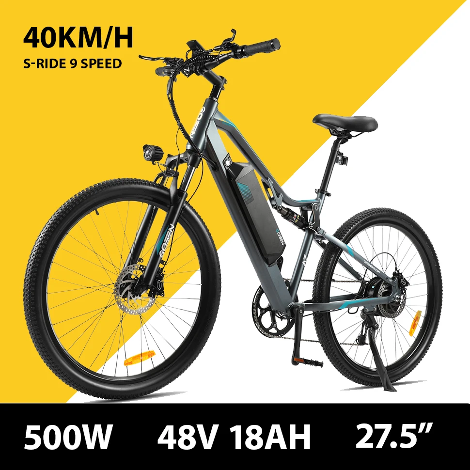 

GDSA7 Electric Bikefor Adults Ebike Lcd Bicycle Computer 40Km/H 48V 500W 18Ah 27.5" Bicycles Electric Bicycle Electric Bike