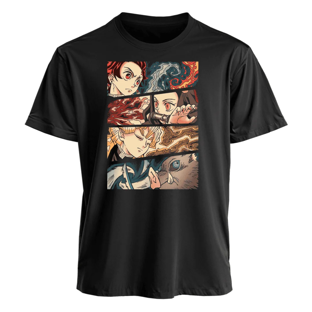 Demon Slayer Anime T Shirt Men Women 2026 Summer Short Sleeve Graphic Tee Japanese Cartoon Print Tops Casual Streetwear Fashion