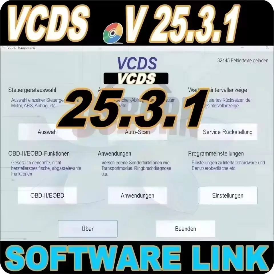 

2025 vcds 25,3,1 SOFTWARE ATUAL VAG-COM VCDS OBD2 Escáner HEX V2 Interfaz multilingüe Software de garaje VIN ilimitados más rec