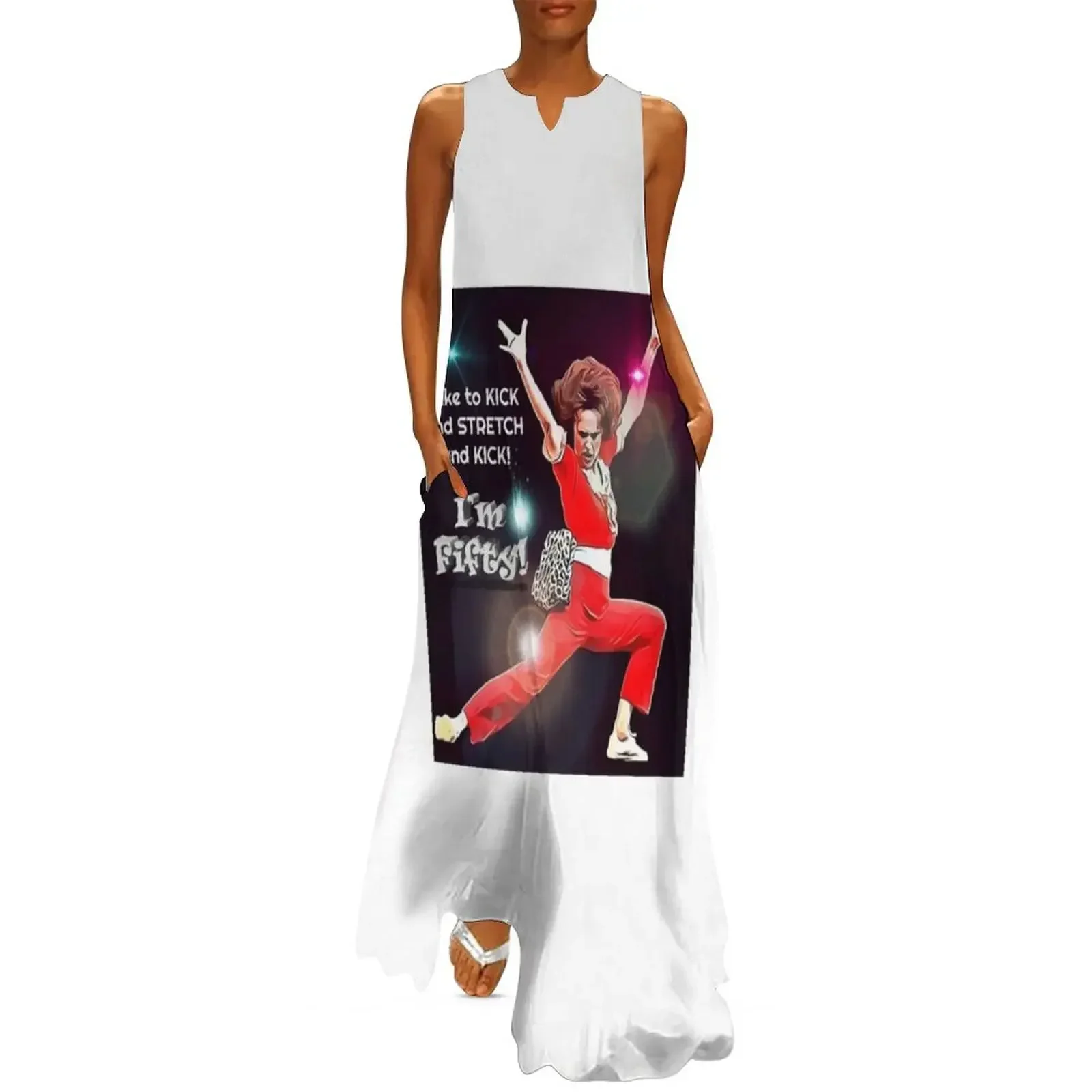 

I'm 50! Kick Stretch Kick Long Dress luxury woman party dress Woman's evening dress summer dresses womens 2025