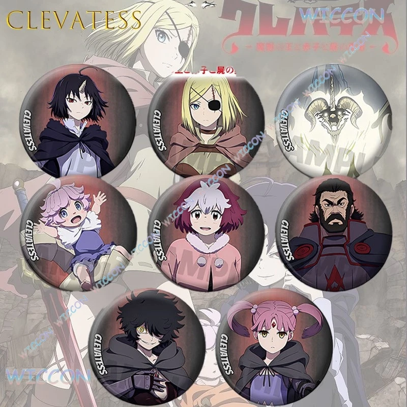 

ONAMAEHA@Clevatess Majuu NoOuto Akago To Shikabane NoYuusha Alicia Glenfall Clevatess Cosplay Adventure Kreavath Metal Badge An