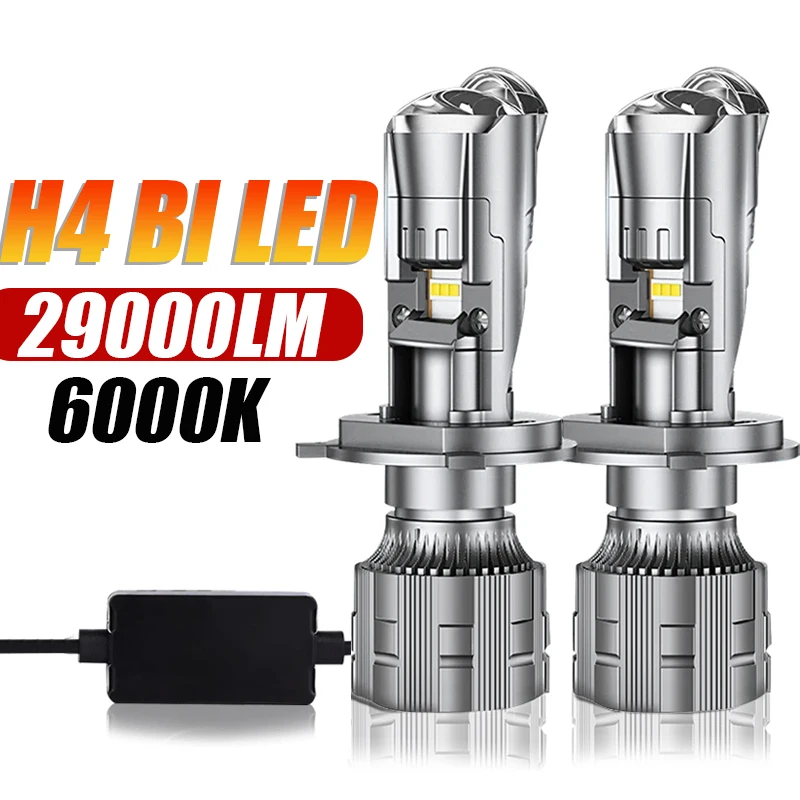 

H4 LED Projector Mini Lens Adaptive Driving Beam Car/Motorcycle Headlight Bulb H4 Bi LED Lens 29000LM Projector Lens 6000K LHD