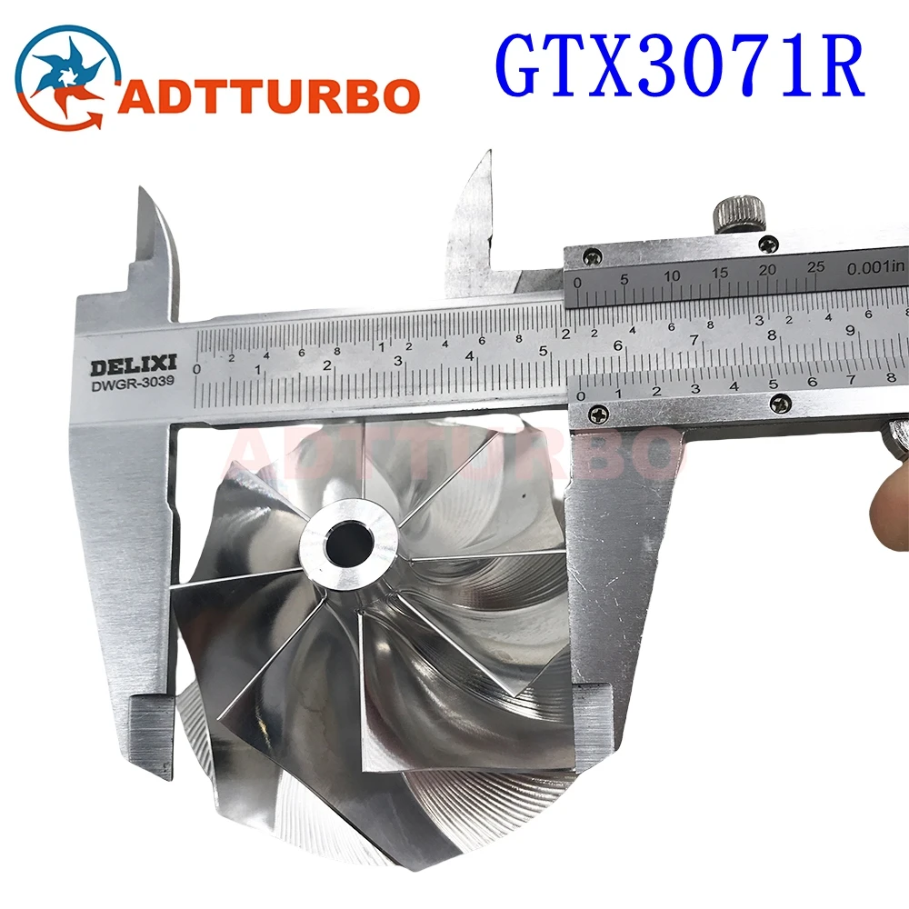 

GTX3071R Billet Turbo Compressor Wheel GTX3071 54/71mm 8+0 Blades for 856801-5006S 740902-0009 851154-5002S Turbo CHRA