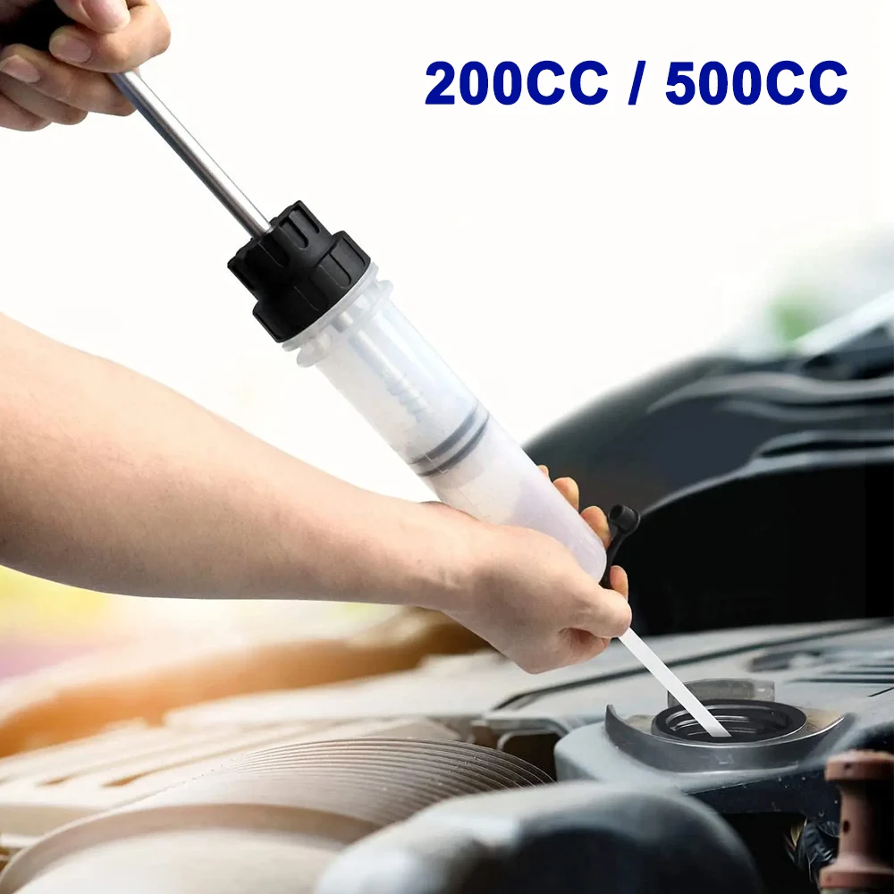 Car Syringe Oil Pump Extractor Fluid Pump Evacuator for Automotive Applications Auto Brake Fluid Changes Hand Oil Vacuum Pump