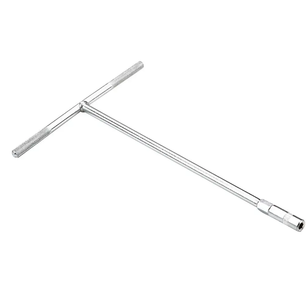 Silver T-wrench R253 Socket Tool Compact Size Durable Material Multi-purpose Mechanism Repair Portable Wrench Set Socket Wrench