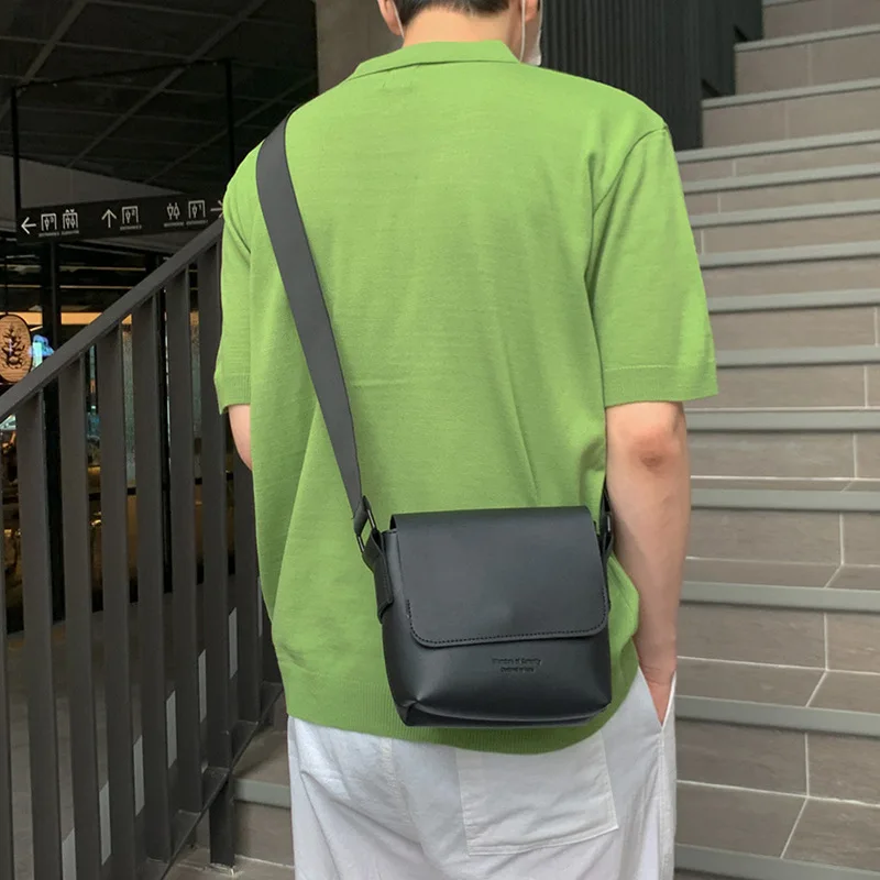 

Trendy Briti Sle Leather Crossbody Bag for Men Summer Casual Single oulder Bag Menger Bag Mobile Phone Bag