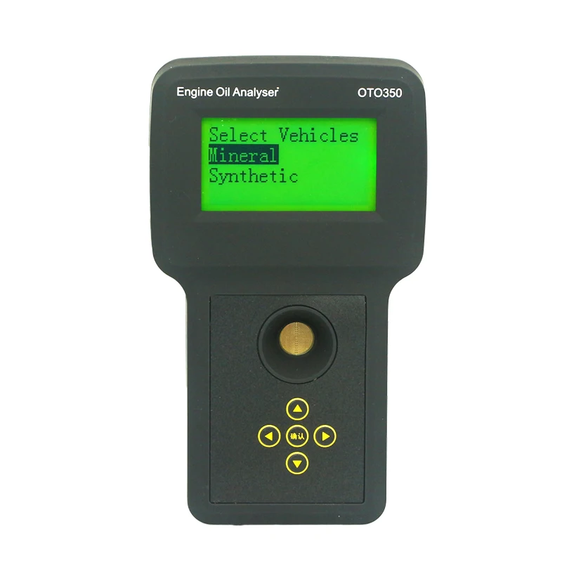 Engine Oil Tester OTO350 Oil Quality Detector ABS Engine Oil Analyzer LED Display Rechargeable for Diesel Engine
