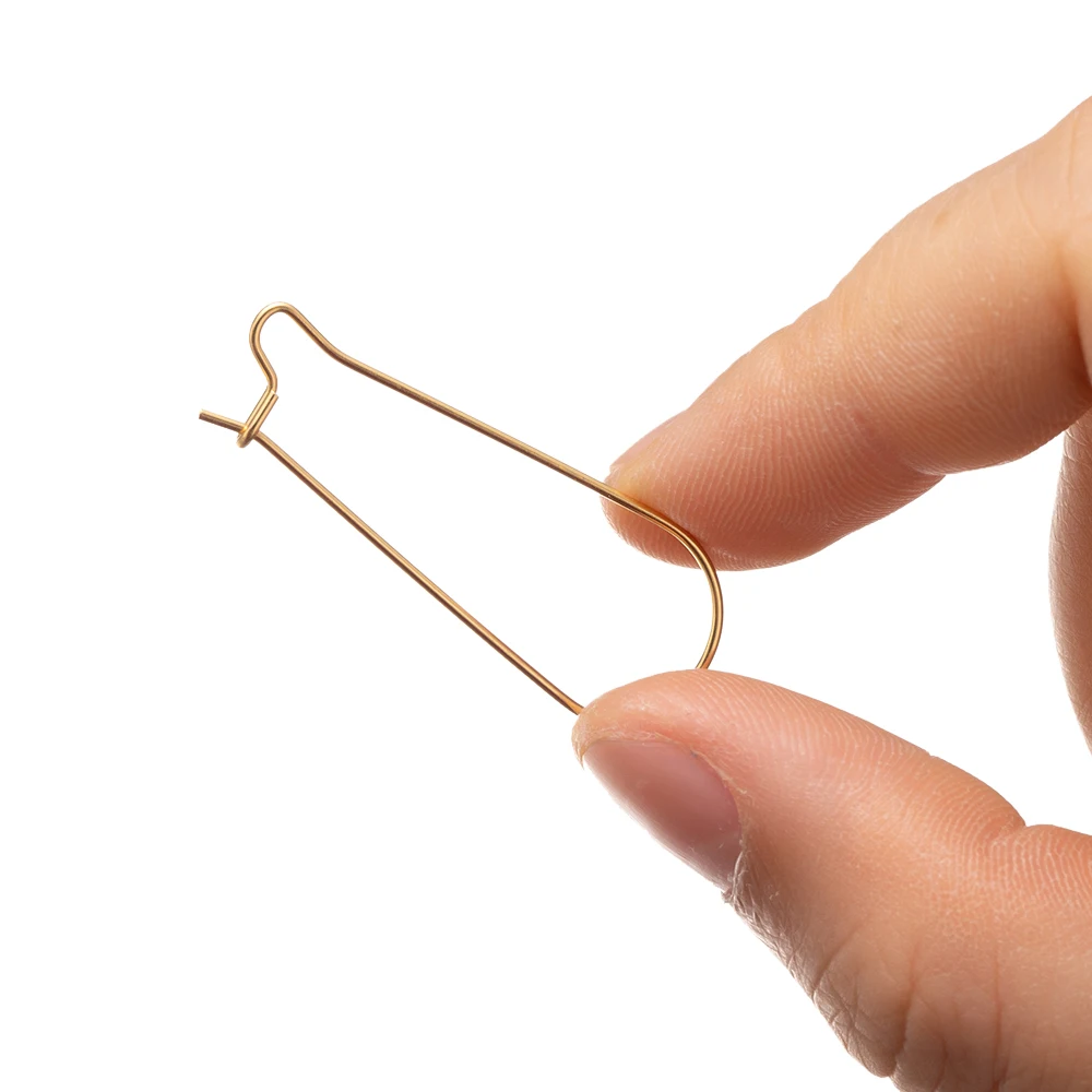 50pcs Stainless Steel Earring Hoops Ear Wires Base For DIY Jewelry Making Findings Components Accessories Supplies Materials