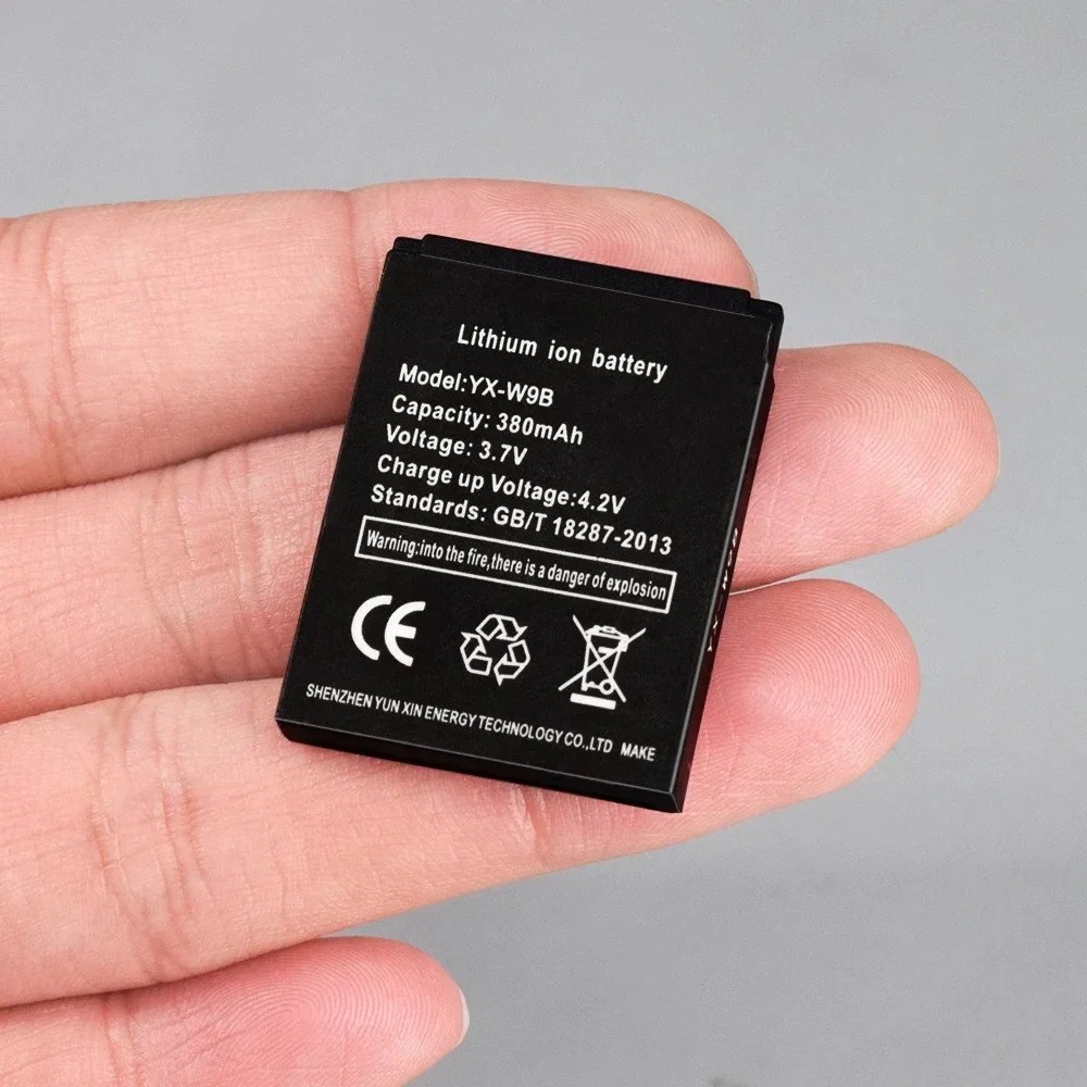 380mAh 3.7V Rechargeable LQ-S1 Li-ion Battery For Smart Watch AB-S1 DJ-09 DZ09 GJD HKS-S1 FYM-M9 SCX-M9 LQS1