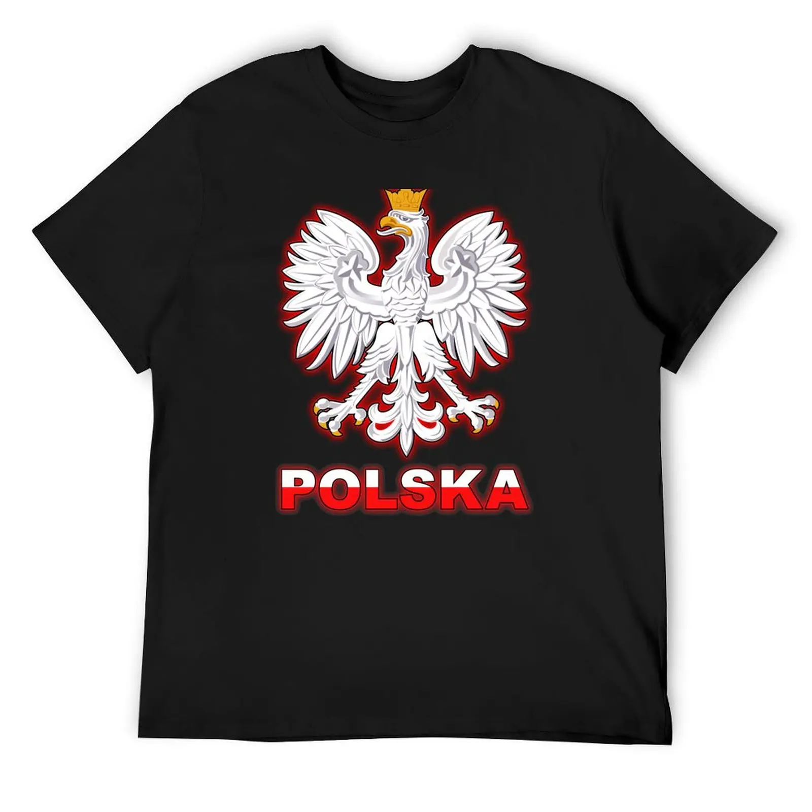 

Polska - Polish Coat of Arms - White Eagle T-Shirt quick-drying shirts graphic tees tops black t-shirts for men