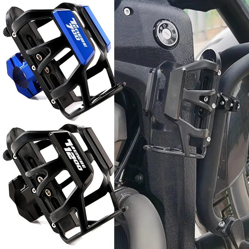 For Yamaha Tenere 700 XTZ 700 T700 XT1200Z Super TENERE 1200 Accessorie Motorbike Beverage Water Bottle Drink Cup Holder