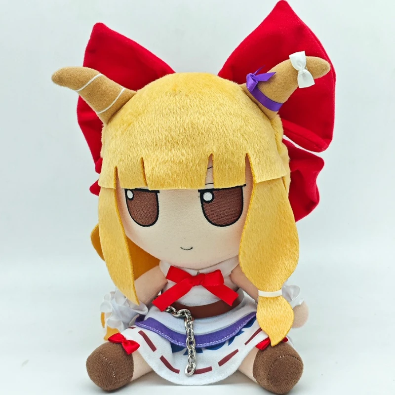 

20cm Anime Game TouHou Project Ibuki Suika Kawaii Fumo Cosplay Soft Cotton Doll Cartoon DIY Dress Up Sitting Toy Figures Gift