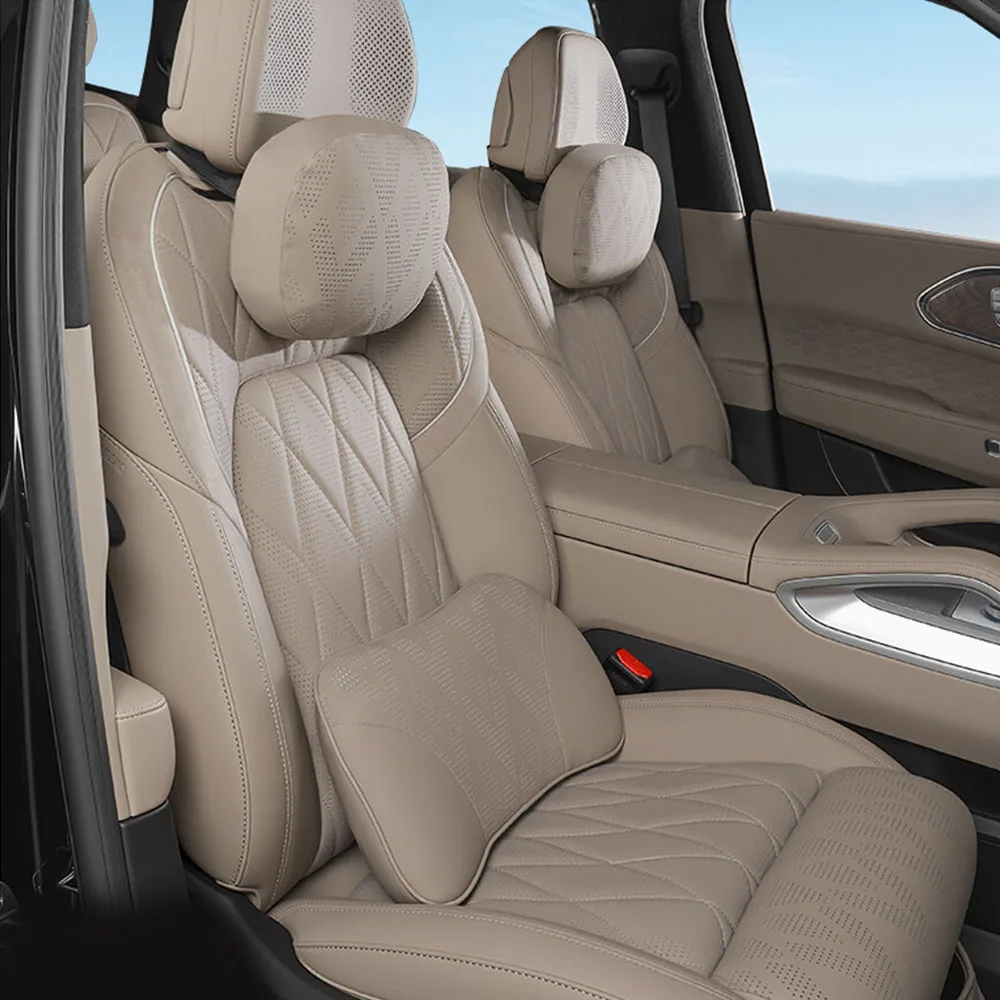 appuie-tete-et-support-lombaire-en-cuir-couleur-naturelle-accessoires-de-modification-interieure-compatibles-avec-zeekr-8x-pour-soulager-la-fatigue-de-conduite