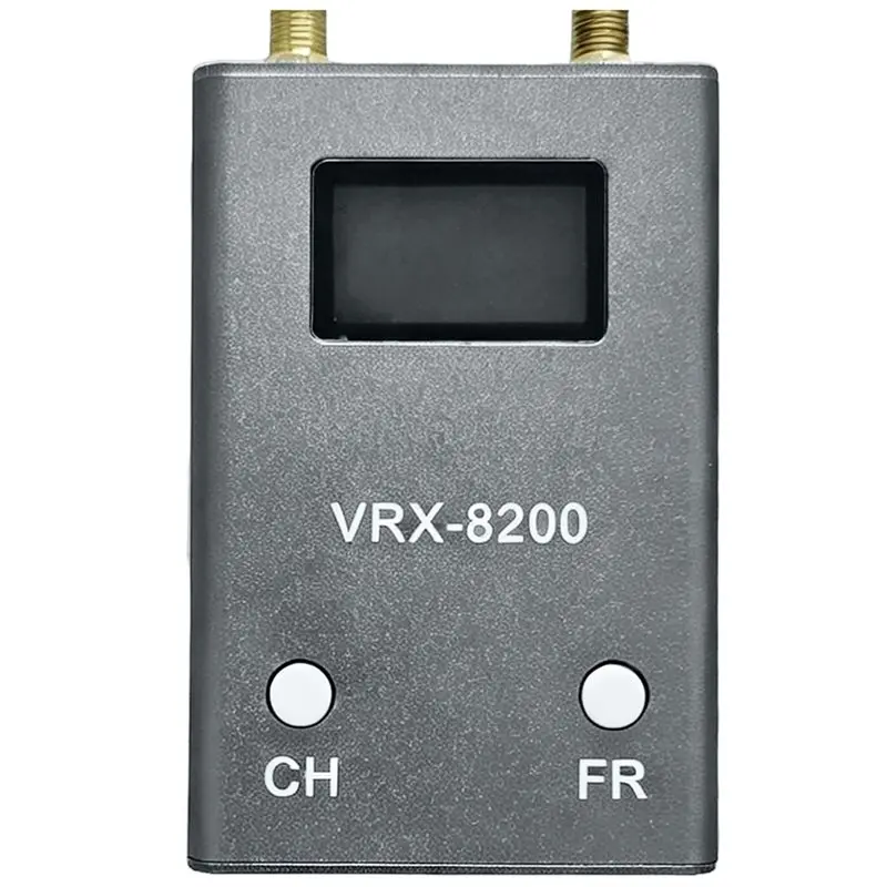 WOWFU-VRX-8200 6-8.2G FPV Video Receiver With Dual Antenna Automatic Multi-Band Scan Wireless Video Receiver