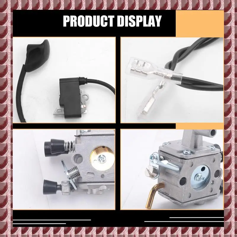 

A95G Carburetor For STIHL FS120 FS200 FS250 Ignition Coil Air Filter Fuel Hose Tune Up Kit Trimmer Brushcutter