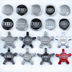 4pcs 60mm 61mm 68mm 69mm 135mm Car Styling AUDI Wheel Center Cap Hub Covers Badge for A3 A4 A5 A6 A7 A8 S4 Auto Accessories