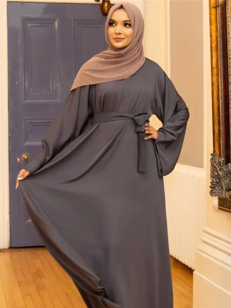 Ramadan eid vestido muçulmano abayas para mulheres mroccan kafan maxi vestidos islâmicos musulman conjuntos djellaba jilbab robe 2024