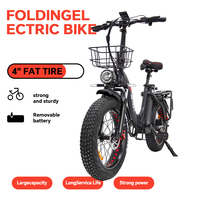 Drvetion CT20 All Terrain 750W Folding Electric Bike 48V 20AH Battery 20 inch Fat Tire Oil brake Electric Bicycle 45km/h Speed