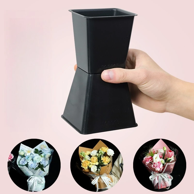 

Mini Square Pier Bouquet Package Flower Artifact Flower Shop Handmade DIY Material Small Flower Arrangement Fixe Arrow Tube Base