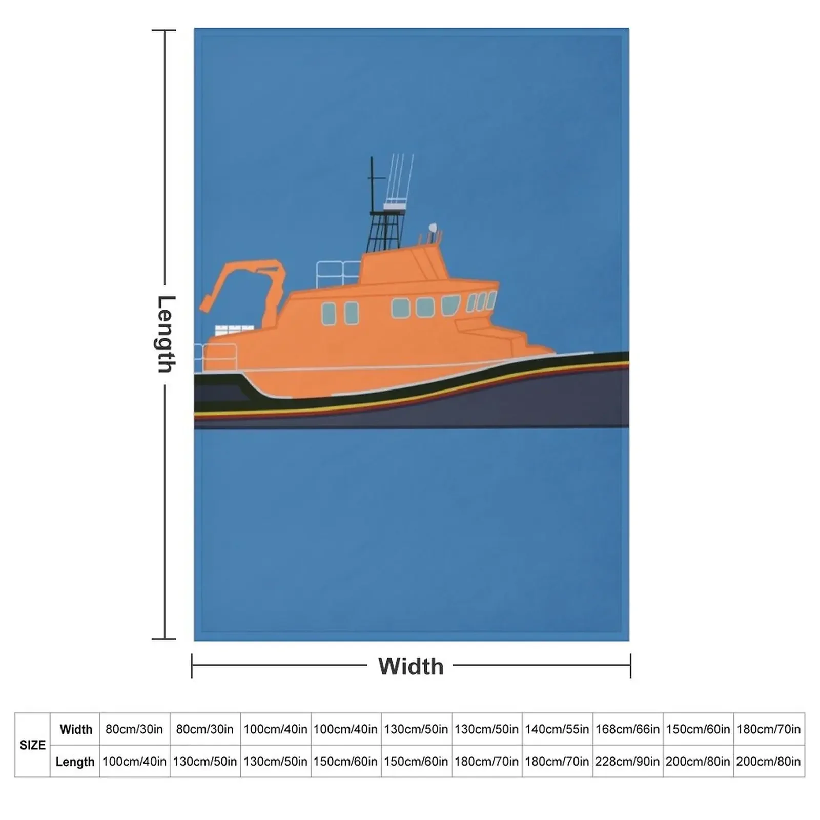 Lifeboat (Severn Class) Throw Blanket Winter beds bed plaid Luxury St Heavy Blankets Sofas Of Decoration Blankets