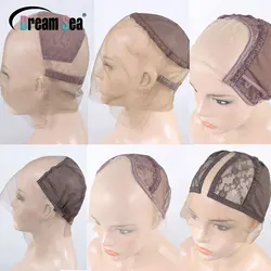 Full Lace Wig Cap Transparent Swiss 360 Lace Frontal Wig Caps For Making Wigs Glueless 13x6 Lace Weaving Wig Net Cap Accessories