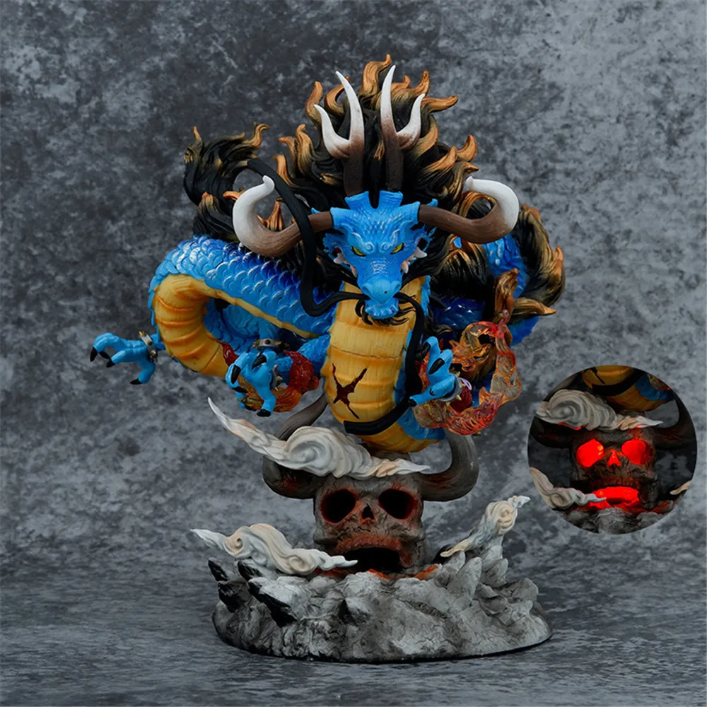 21cm Anime One Piece Figurine Kaido Beastly Dragon PVC Action Figure Statue Collection Model Doll Toys Gifts