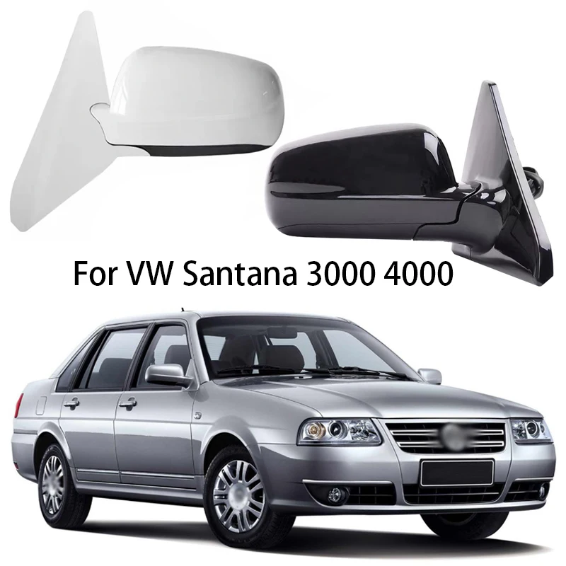 

Car Side Rearview Mirror Assembly Accessories For VW Santana 3000 4000 Auto Outside Reversing Mirror With Heating 3 Wire 5 Wire