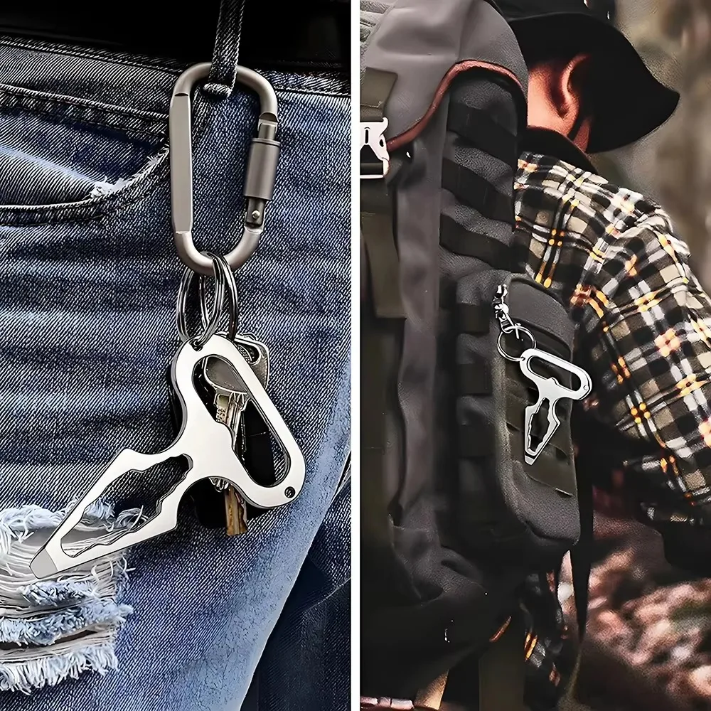 Self Defense Wrench Key Tool Multifunction Bottle Opener Emergency Window Breaker Outdoor Camping Survival Supplies Set