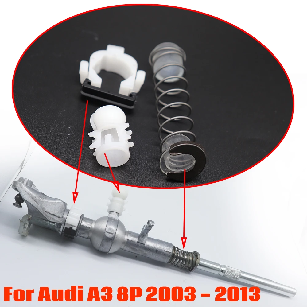 

Gear Shifter Selector Lever Shaft Stick Spring Bushing Kit Manual Transmission Car Replace for Audi A3 8P 2003-2013 Clip Collect