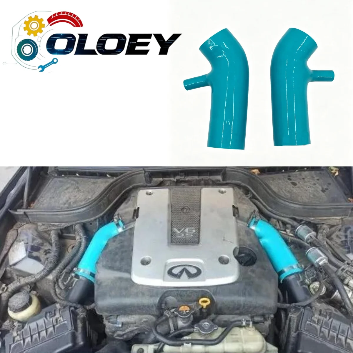 Mangueira de Admissão de Ar de Silicone para Nissan 350Z 370Z G37 VQ37VHR VQ35HR 2007-2017 2008 2009 2010 2011 2012 2013 2014 2015 2016