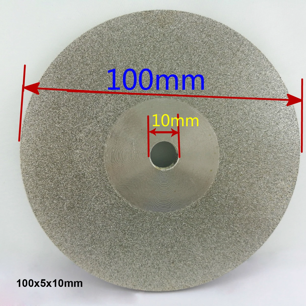 Doppelseitige Diamantscheibe für Steinmetzerei, 100 mm, 4 Zoll x 10 mm, Keramik, Edelstein, Legierung, rotierendes Schleifwerkzeug – Detail 1