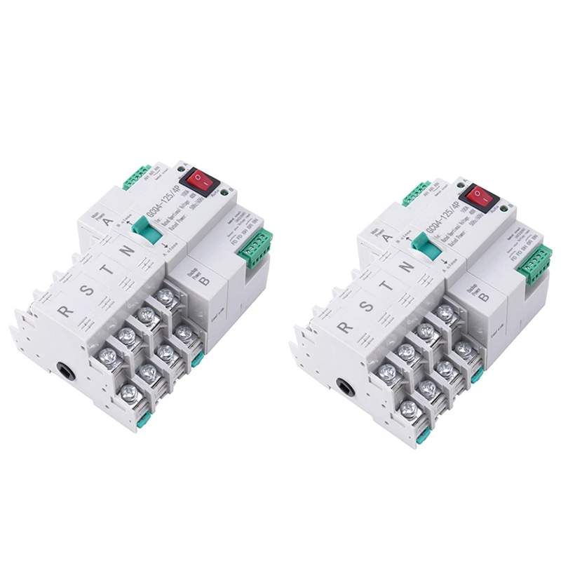 

Promotion! 2X MCB Type Dual Power Automatic Transfer Switch 4P 100A ATS Circuit Breaker Electrical Switch