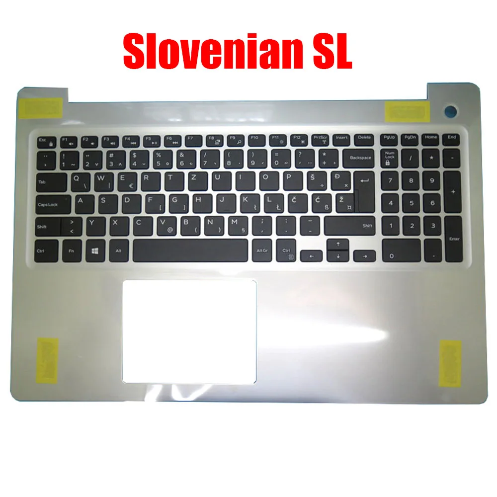 Norwegian/Slovenian Laptop Palmrest For DELL For Inspiron 15 5570 5575 0V1H3J 039G7K 03R18D 0MR2KH 07TVN0 Upper Case New