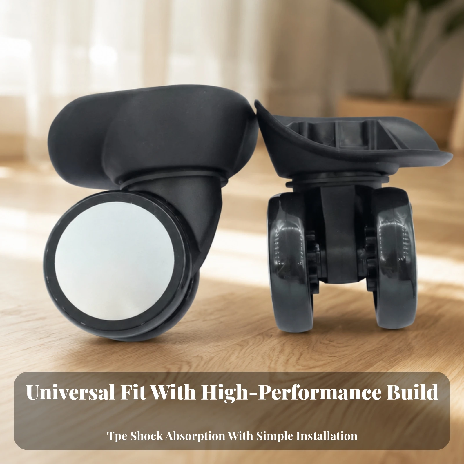 Suitcase Wheel Replacement Wear-Resistant Luggage Replacement Wheels Caster Wheels Long-Lasting Hardware Stable for Travelers