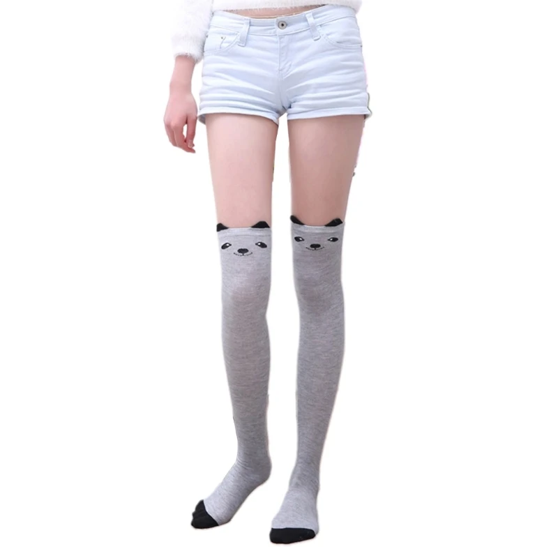 Womens Thigh High Socks Over the Knee Socks 26 Inches Long High Socks Warm Stockings for Boots Animal Pattern