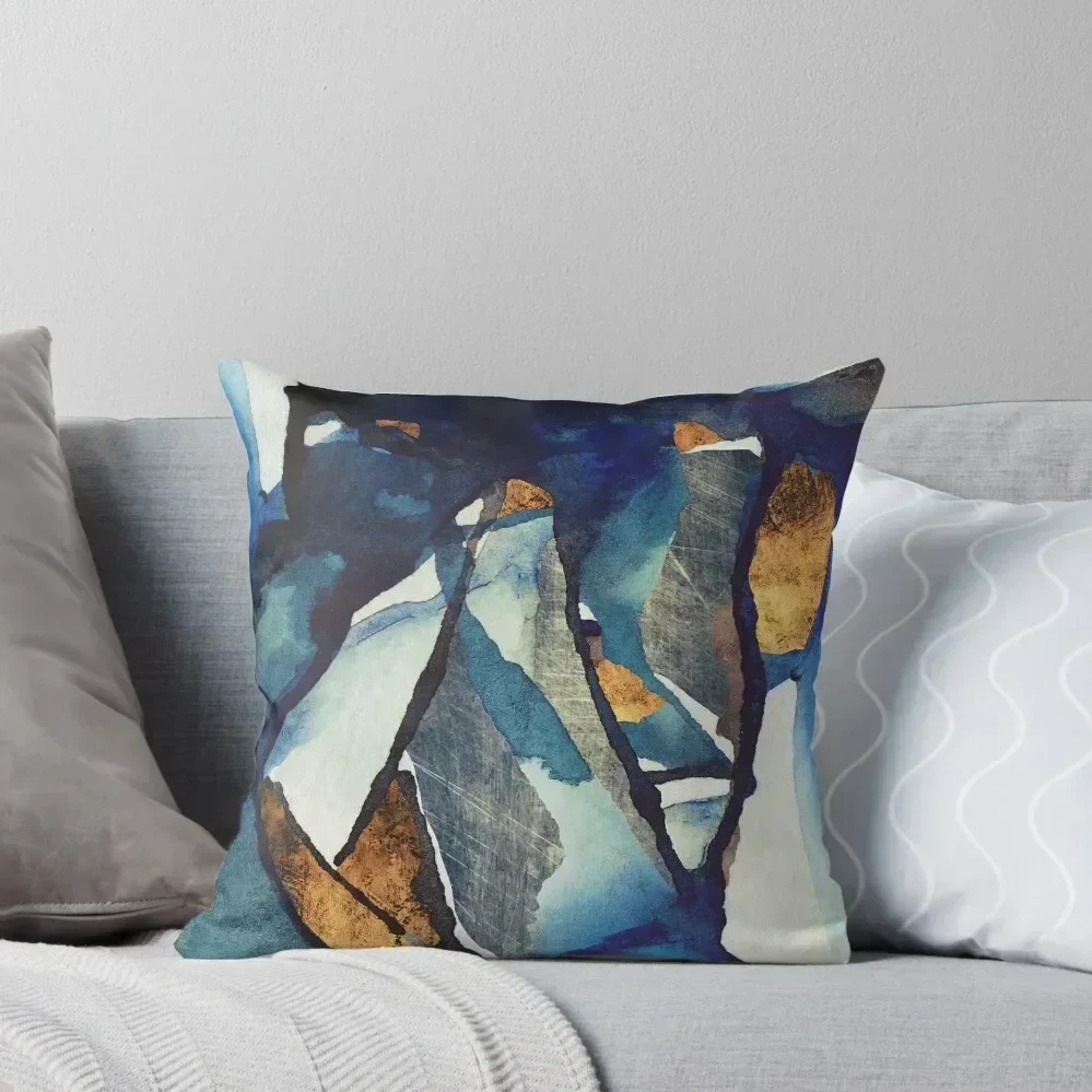 Cobalt Abstract Throw Pillow christmas pillowcases Decorative pillowcase luxury sofa pillows pillow